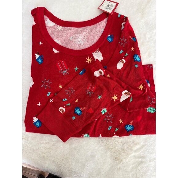 Target Wondershop 2 pc size 4XL Holiday Pajama set NEW Santa Presents ornaments - Picture 3 of 6